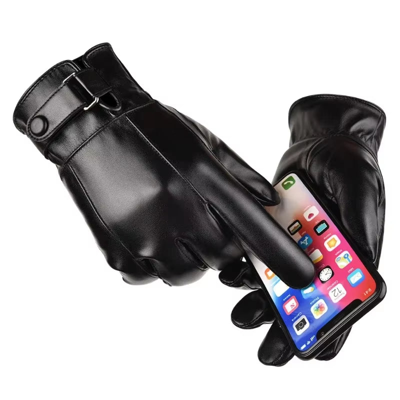 🔥 Men’s Real Leather Sheepskin Gloves – Stay Warm, Ride Bold, Look Sharp 🔥