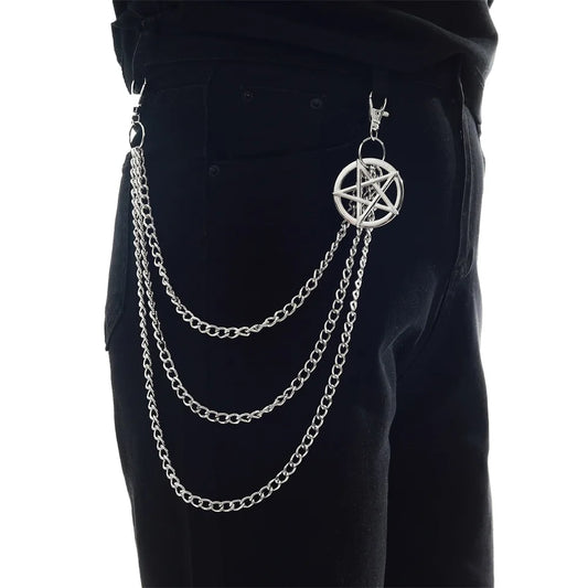 Punk Pants Chains Belt Chain for Man Women Jean Trousers Chains Goth Jewelry Gothic Emo Scene Accessories