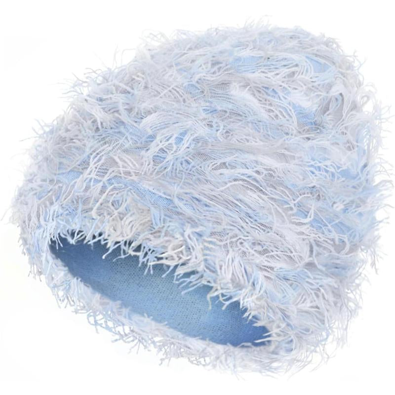 “Emo Distressed Beanie 🖤 Fuzzy Knit Winter Cap Unisex”