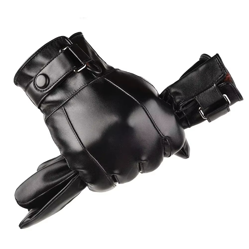 🔥 Men’s Real Leather Sheepskin Gloves – Stay Warm, Ride Bold, Look Sharp 🔥