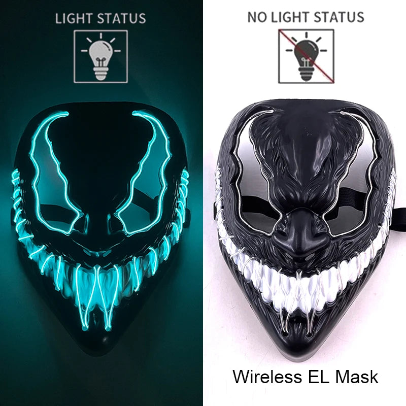 "Emo Glow Mask 🔥 Light Up the Darkness"