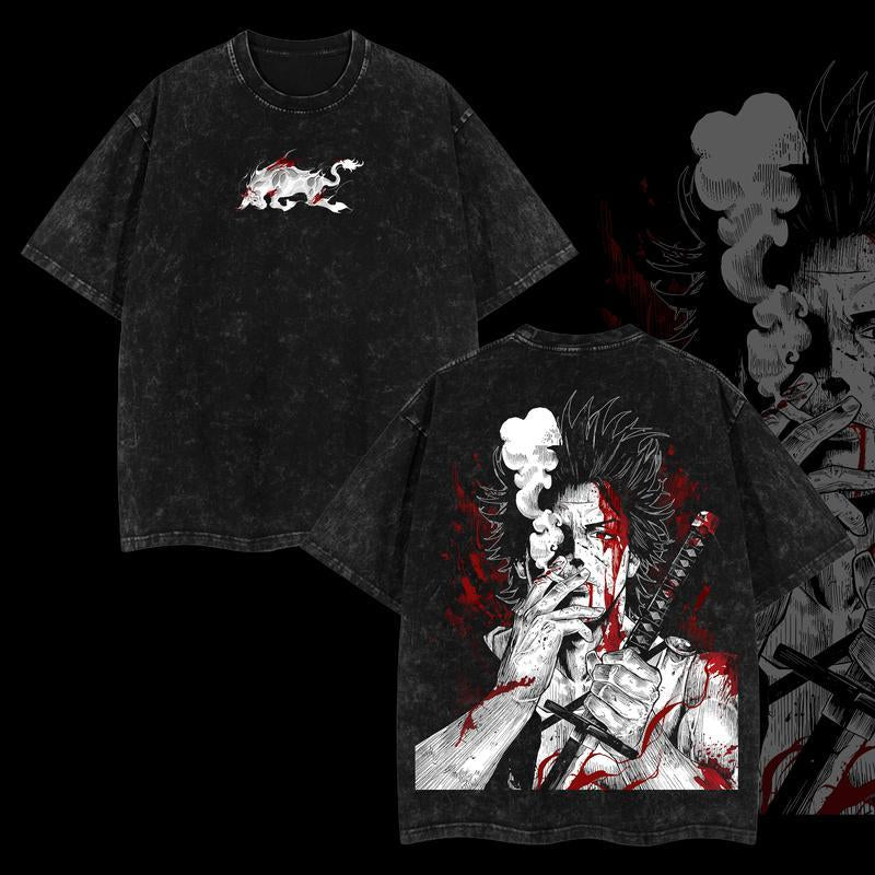 Yami Sukehiro đˇď¸ â Black Bulls Darkness Vintage Tee đ¤"