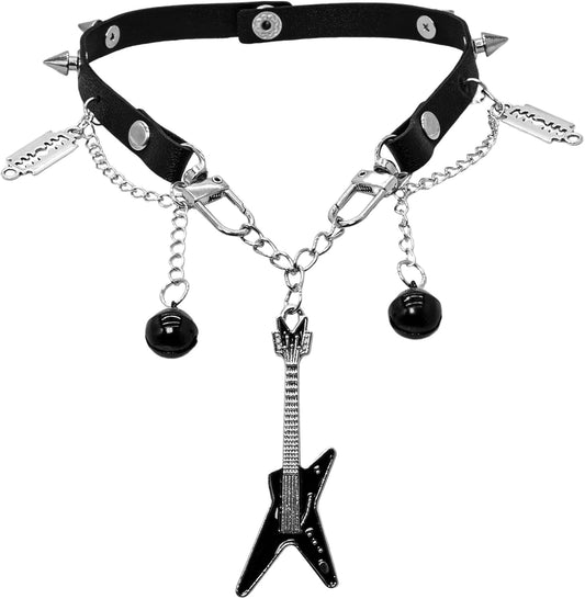 Gothic Emo Guitar Choker 🎸🖤