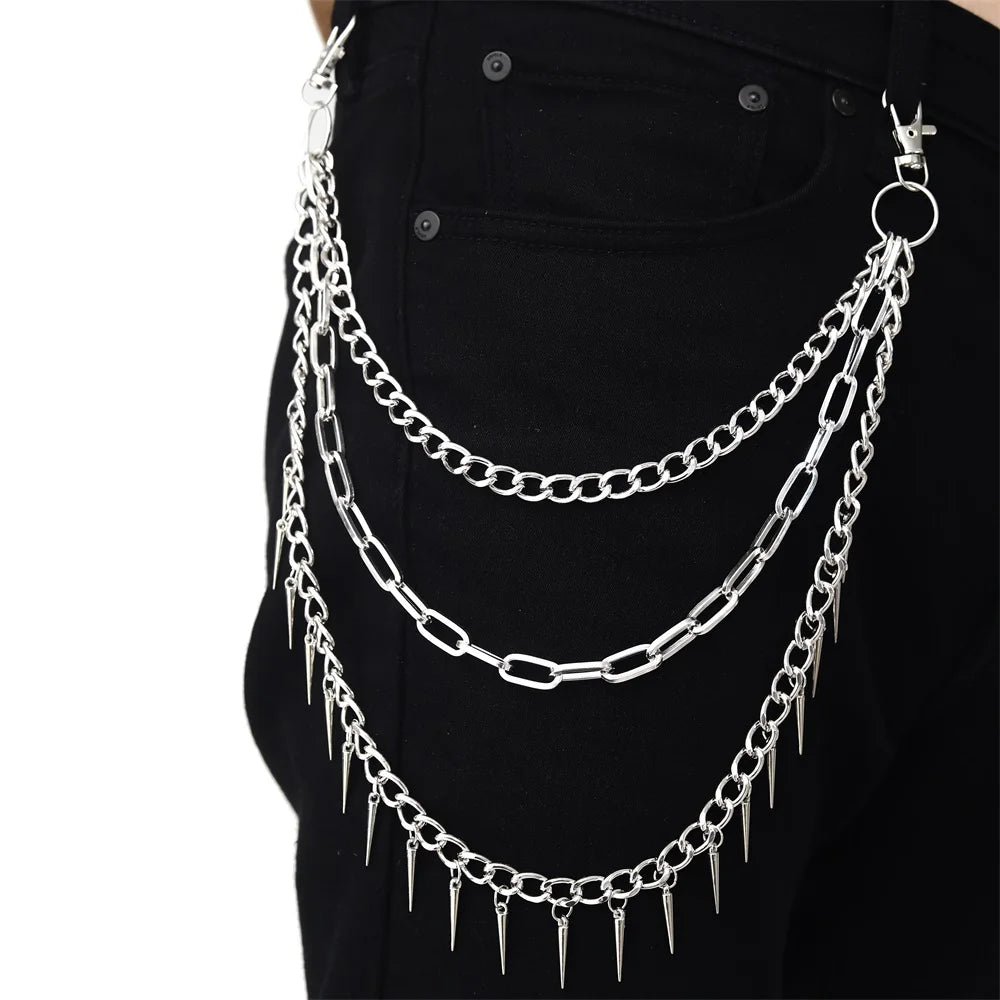 Punk Pants Chains Belt Chain for Man Women Jean Trousers Chains Goth Jewelry Gothic Emo Scene Accessories