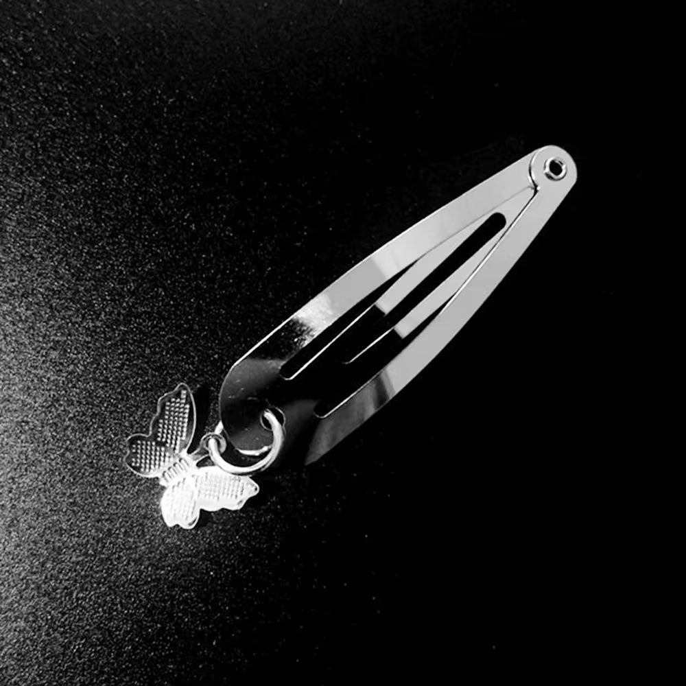 Ins Punk Gothic Y2K Retro Hair Clips for Girls Dark Spider Butterfly Skull Fashion Metal Chain Alt Emo Hairpin Accessories 2021