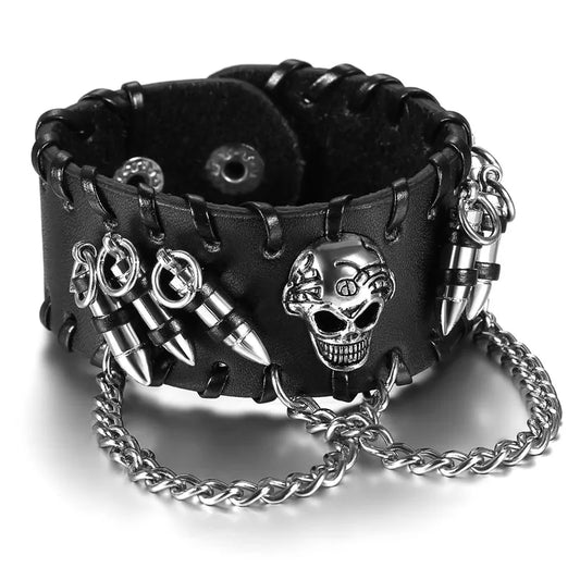 🖤 Emo Skull Bracelet ✝️