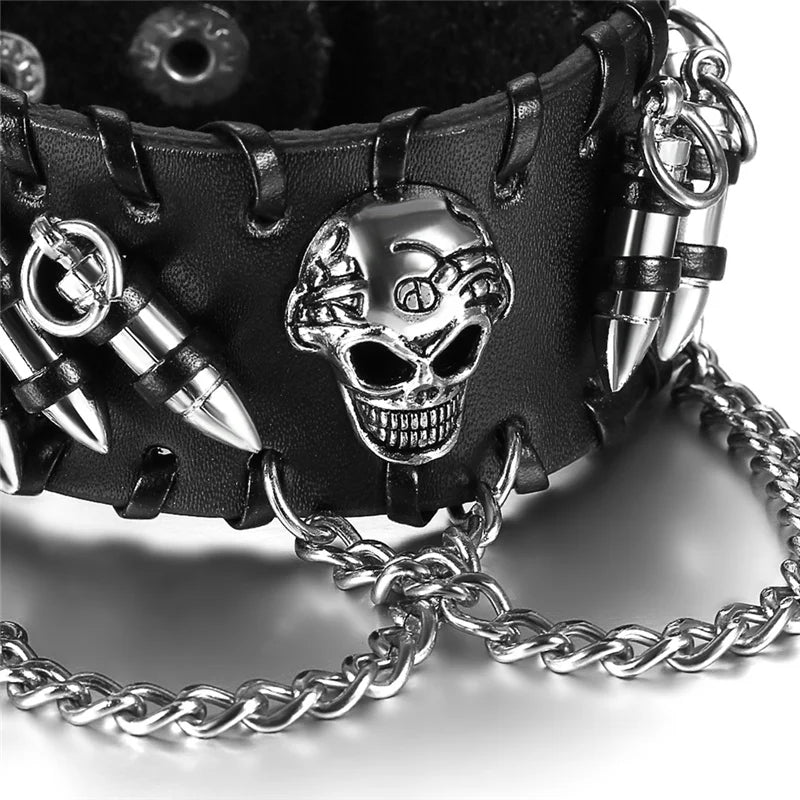 🖤 Emo Skull Bracelet ✝️