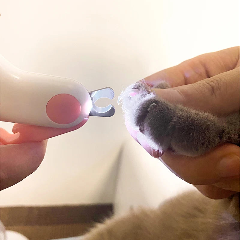 LED Pet Nail Clipper 🐾 Safe & Easy Trimming Tool for Dogs & Cats