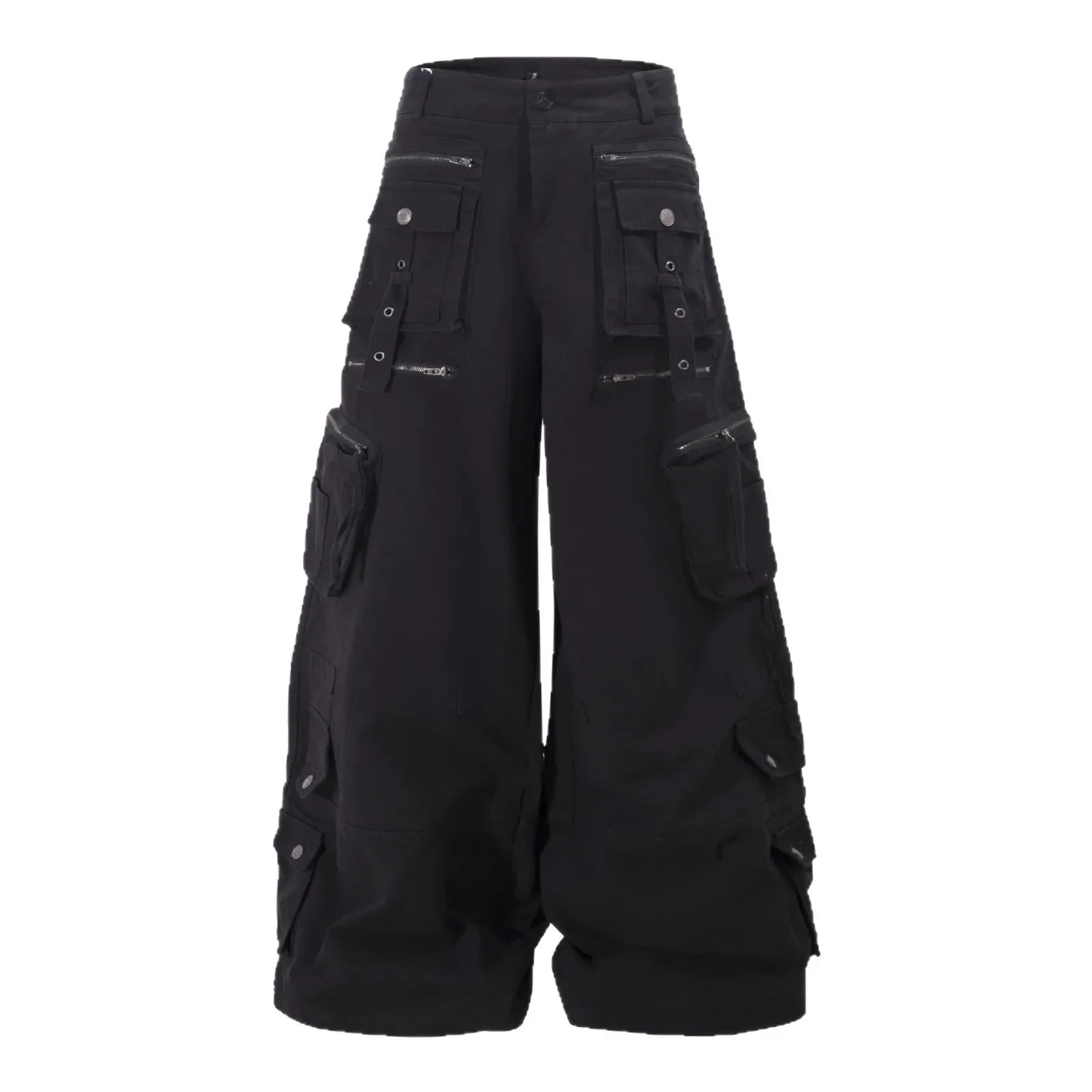 Unisex Punk Deconstructed Cargo Pants