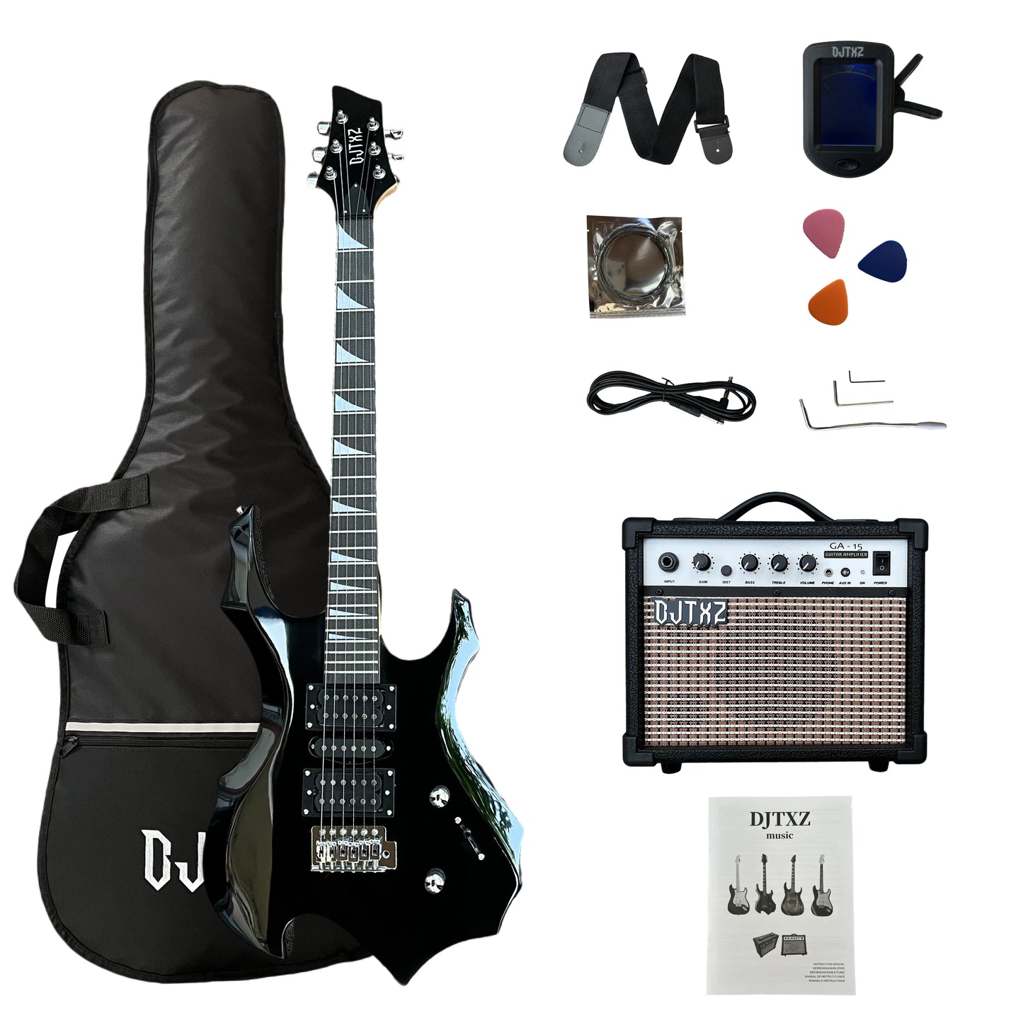 🎸 “Dark Symphony Electric Guitar Set ⚡ Awaken Your Inner Chaos”