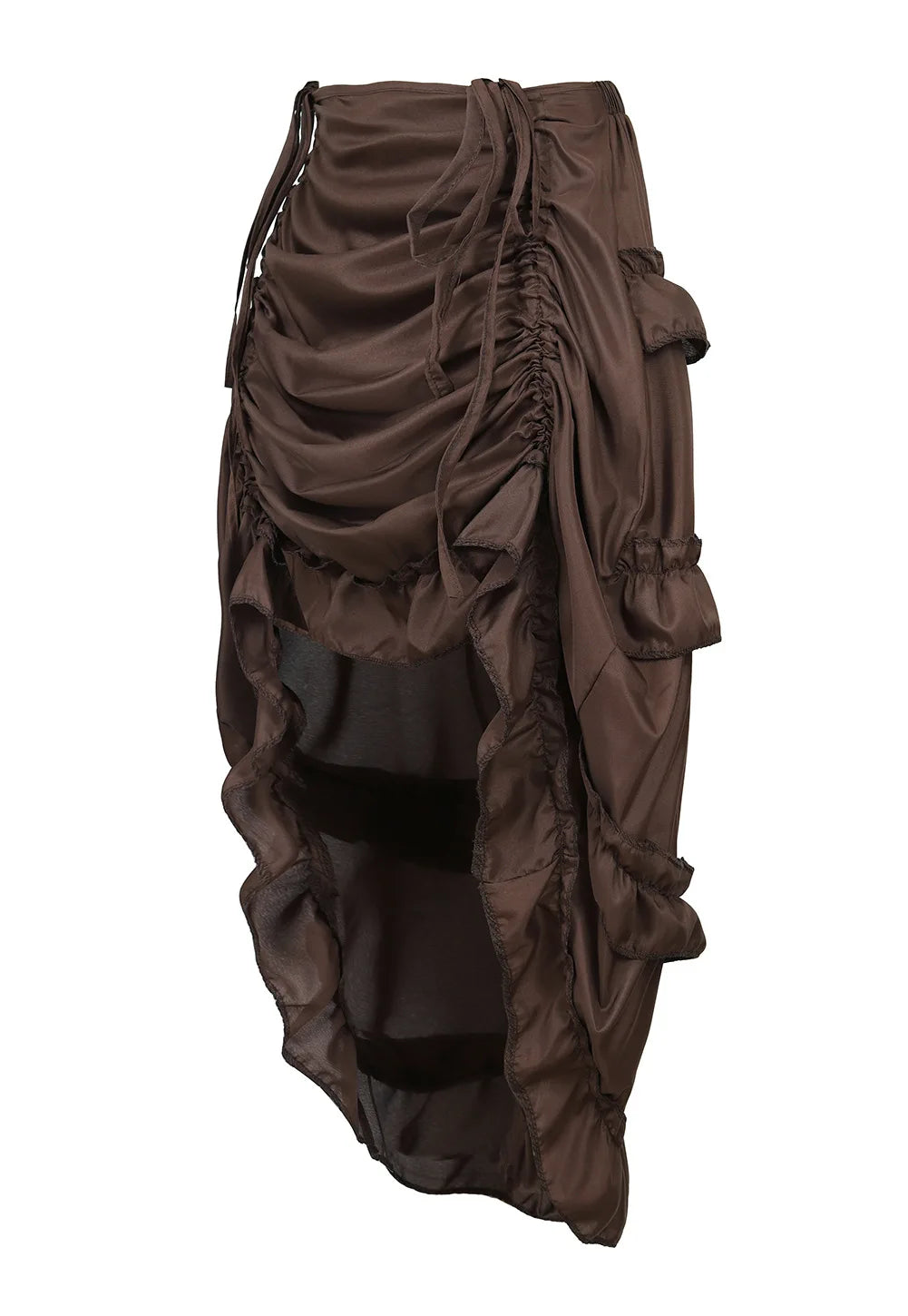 Dark Elegance Skirt 🖤 Gothic High-Low Corset Ruffle Design