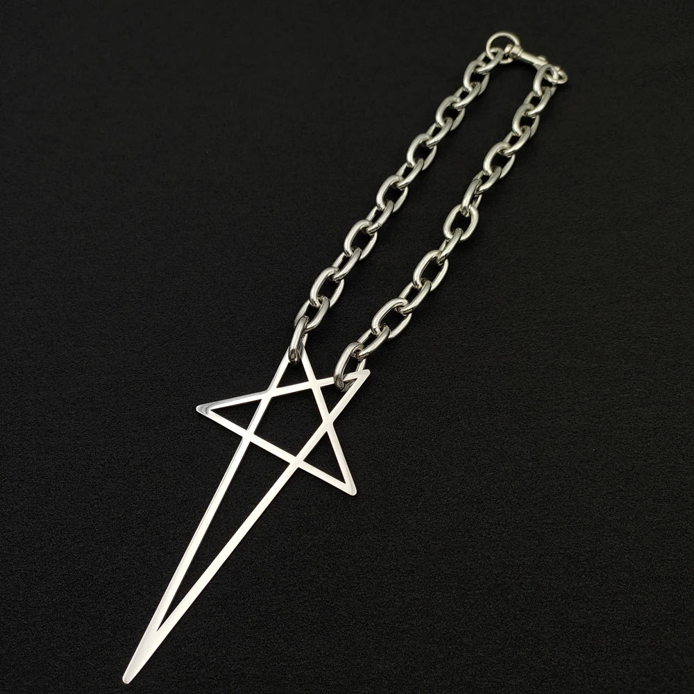 🖤 Gothic Star Cross Necklace ✝️