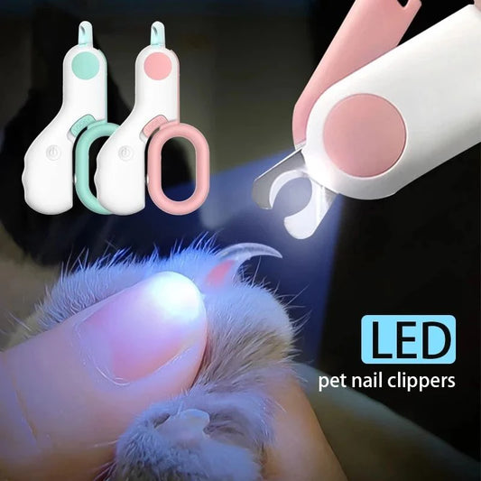 LED Pet Nail Clipper 🐾 Safe & Easy Trimming Tool for Dogs & Cats