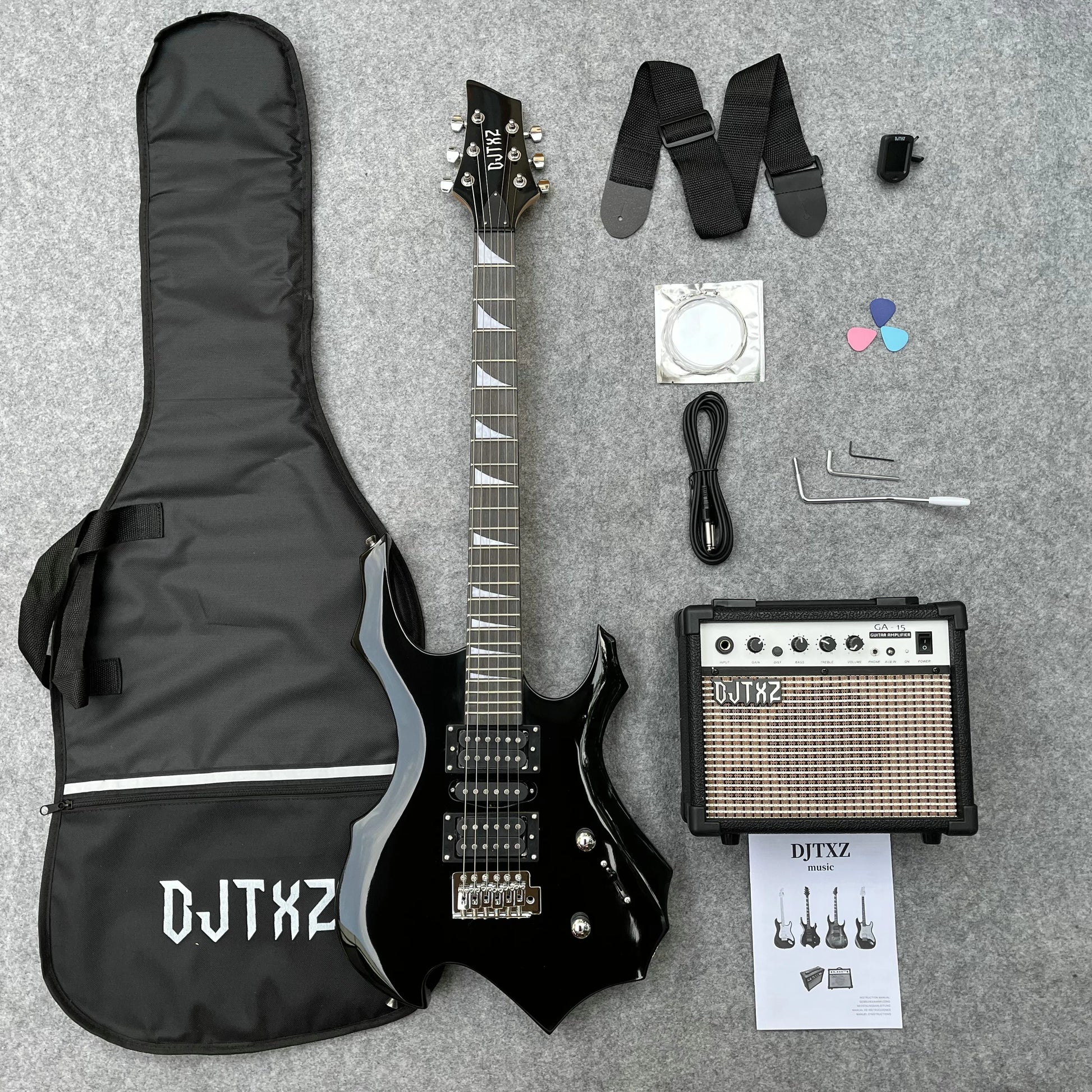🎸 “Dark Symphony Electric Guitar Set ⚡ Awaken Your Inner Chaos”
