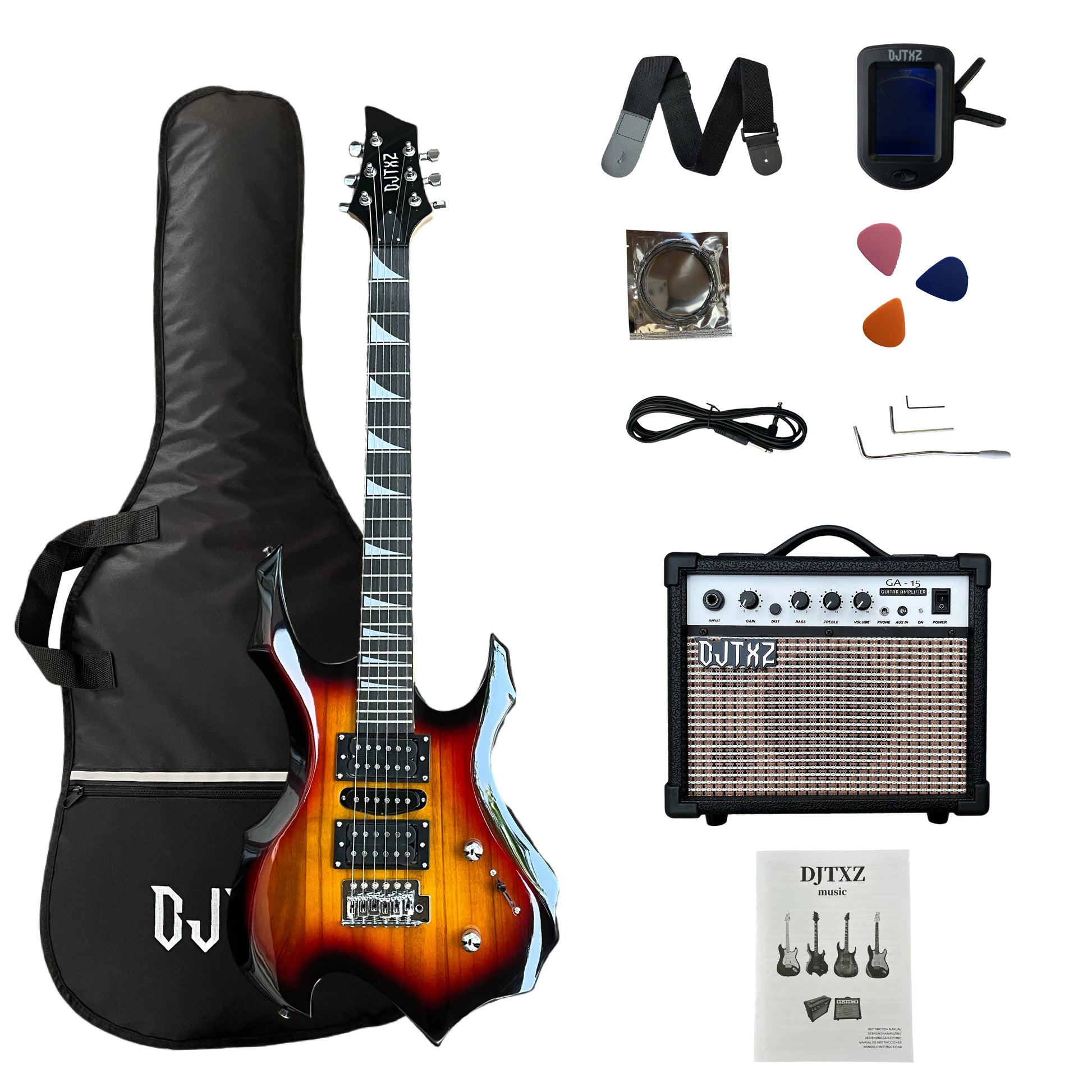 🎸 “Dark Symphony Electric Guitar Set ⚡ Awaken Your Inner Chaos”