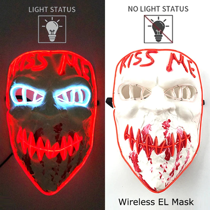 "Emo Glow Mask 🔥 Light Up the Darkness"