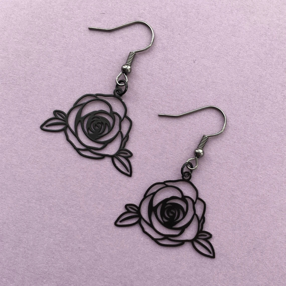 Black Rose Choker Grunge Necklace Velvet Emo Collar Jewelry