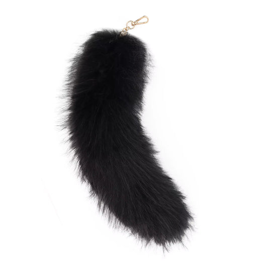 Dark Tail Charm™ – Faux Fur Cat & Fox Tails for Cosplay, Bags & Streetwear Aesthetic