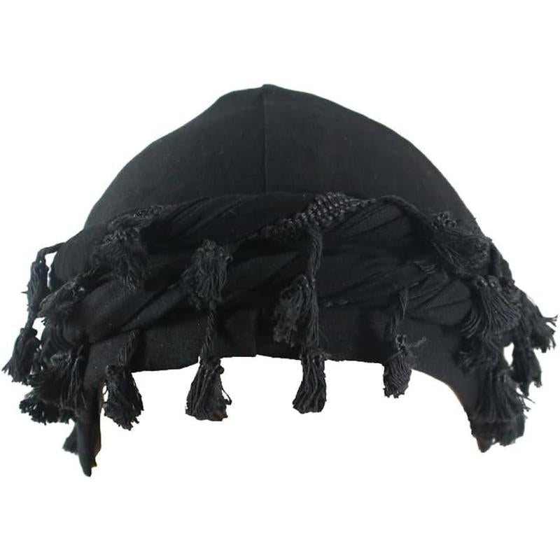 Retro Twist Turban – Silky Lined Beanie for Men