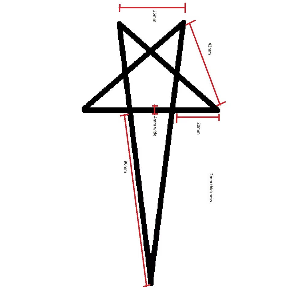 Trendy Punk Hip Hop Star Charms Pendant Necklace - Unisex Y2K Fashion Choker for Gothic Style Lovers