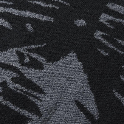 Emo Skeleton Sweater 🖤 Oversized Gothic Knitwear”