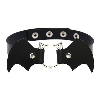 New Harajuku Black Goth Punk Leather Choker Necklaces Women Men Rock Metal Emo Festival Cosplay Party Jewelry Gothic Accessories