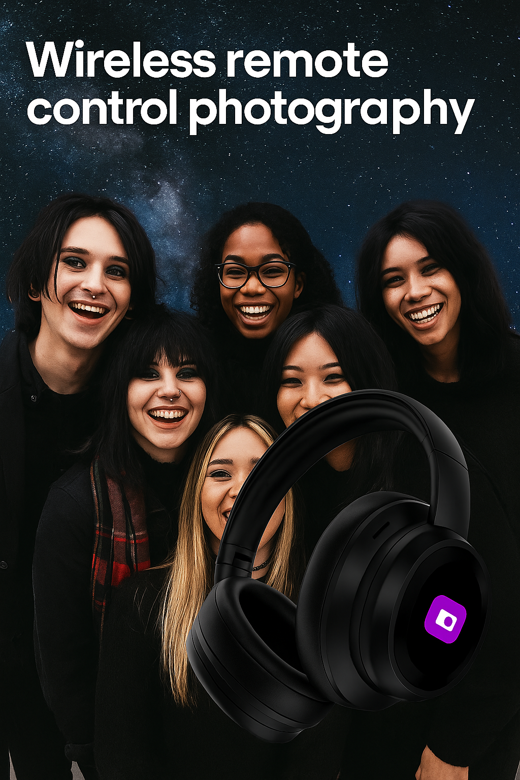 🖤 Emo X1 Pro – Dark Wireless LCD Headphones | Future Sound Reborn**