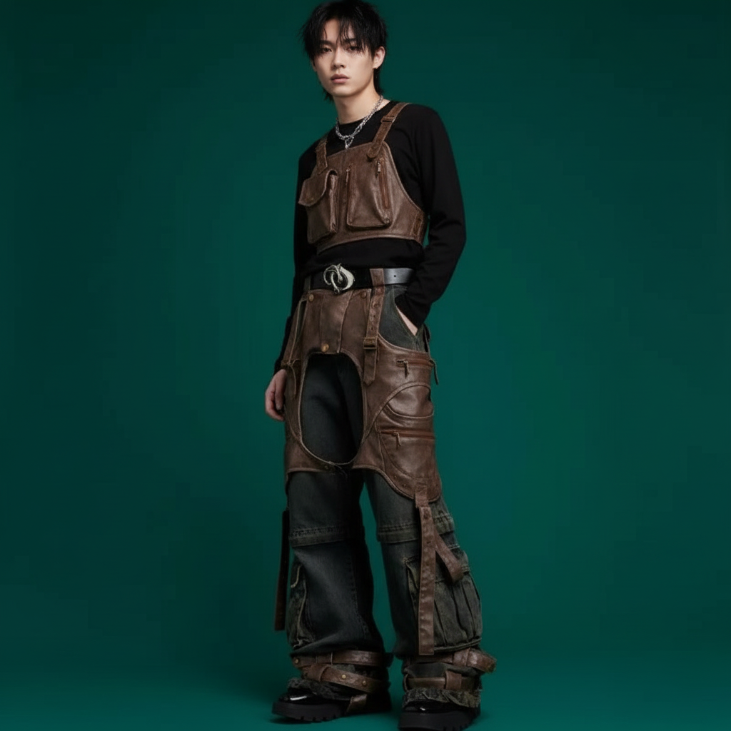 Elevate Your Style with Vintage Detachable Denim Cargo Pants – Trendy Spliced Jeans for Men | 2025 Original Collection