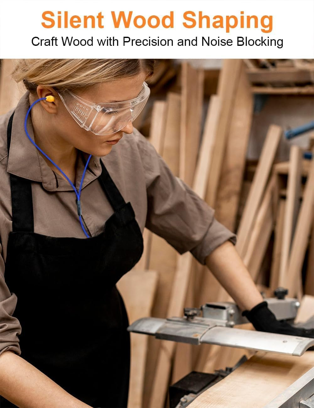 KR10J 27dB NRR Safety Earbuds – 3.5mm Wired Work Headphones with Mic & Noise Reduction