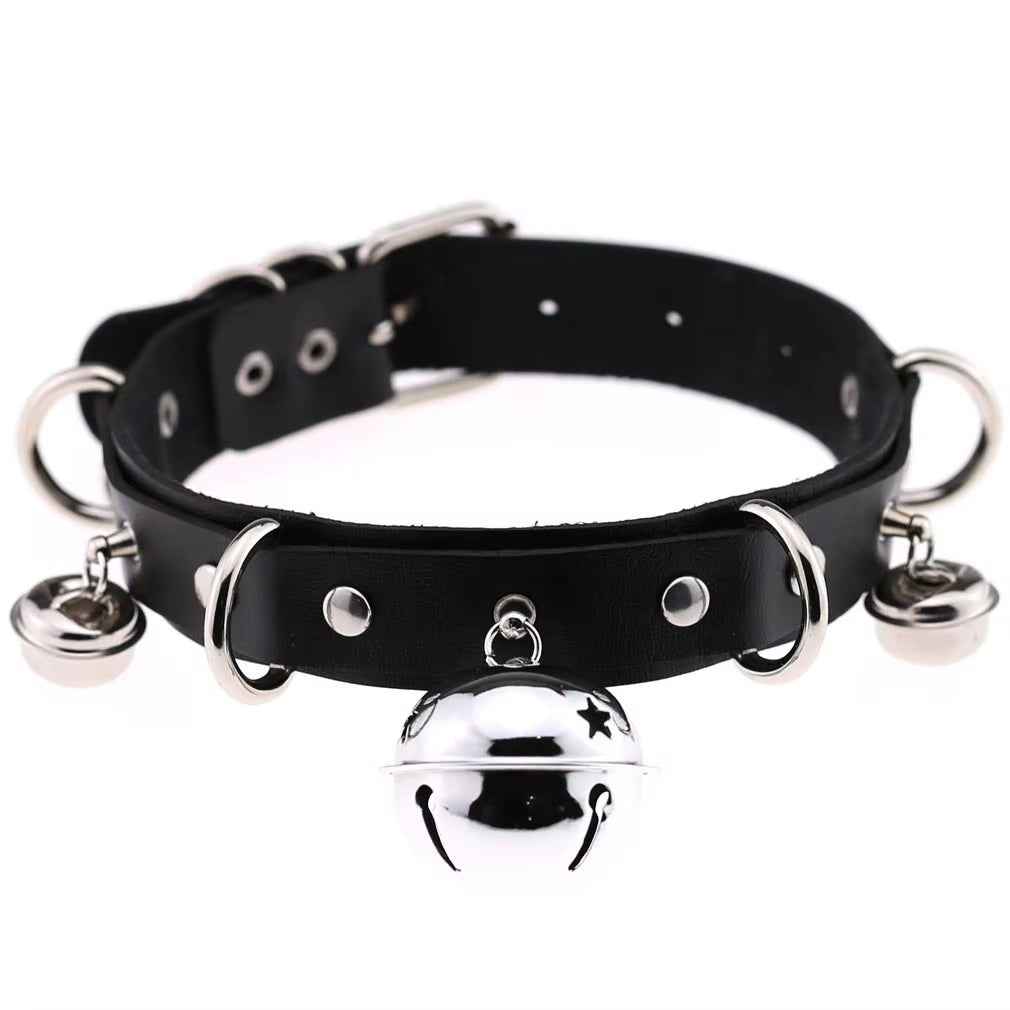 New Harajuku Black Goth Punk Leather Choker Necklaces Women Men Rock Metal Emo Festival Cosplay Party Jewelry Gothic Accessories