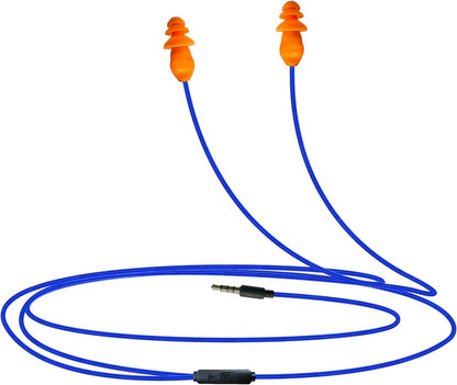 KR10J 27dB NRR Safety Earbuds – 3.5mm Wired Work Headphones with Mic & Noise Reduction