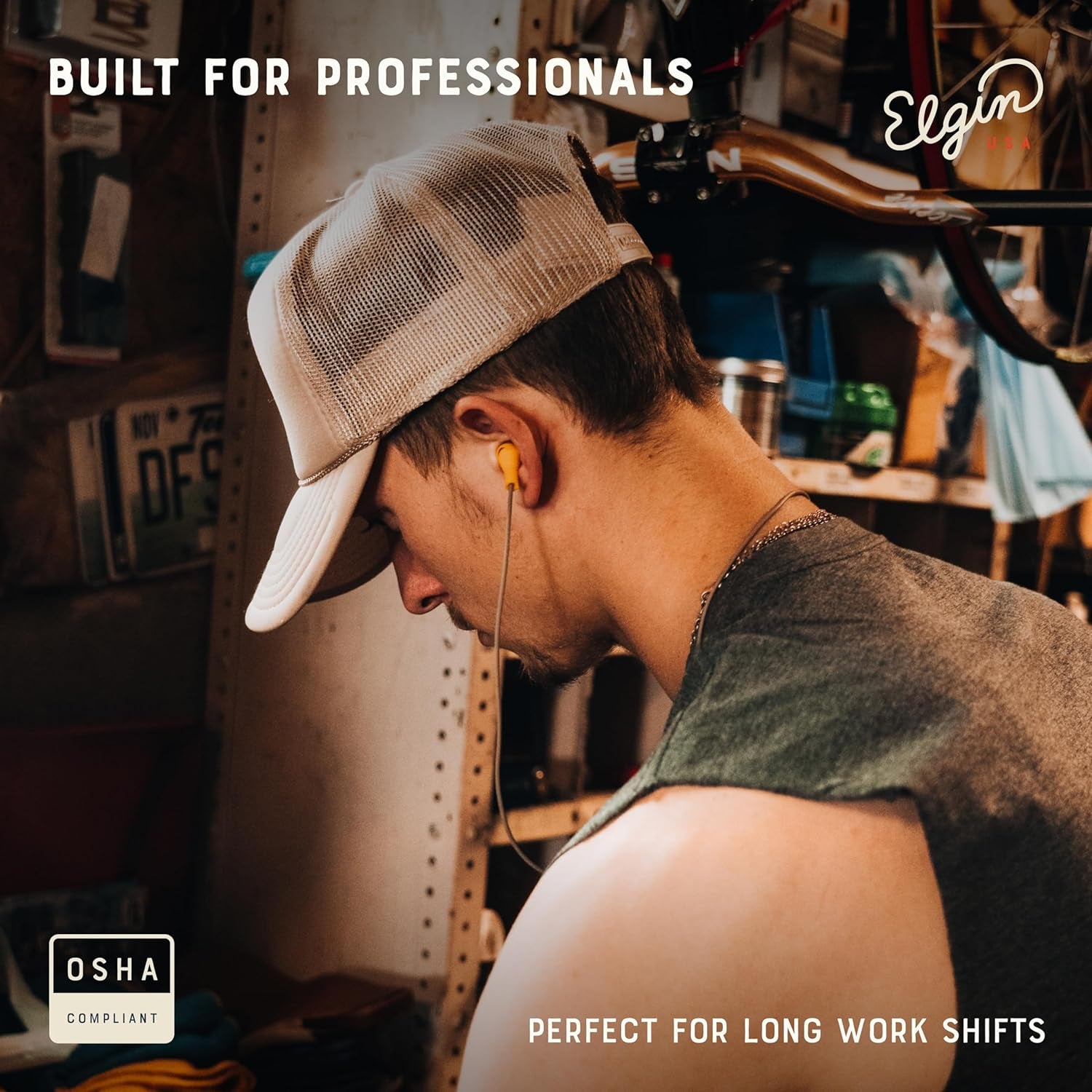 Ruckus Wireless Bluetooth Safety Earbuds – 25dB NRR, OSHA Compliant, Noise-Canceling Mic, 12h Playtime, IP65