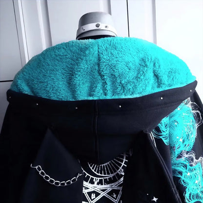 Moonfire Cropped Hoodie 🌙🔥