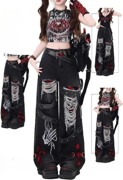 Grunge Destroyed Pants 🔥