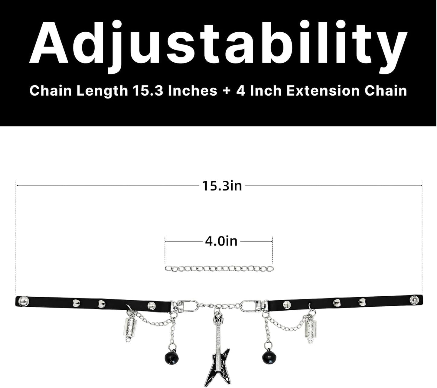 Gothic Emo Guitar Choker 🎸🖤