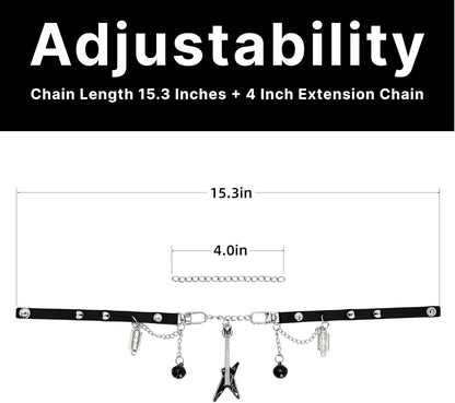 Gothic Emo Guitar Choker 🎸🖤