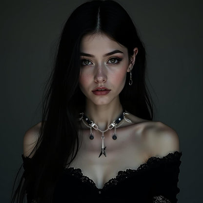 Gothic Emo Guitar Choker 🎸🖤