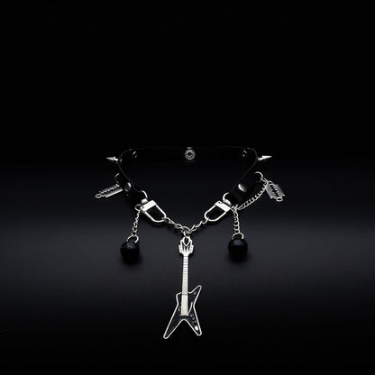 Gothic Emo Guitar Choker 🎸🖤