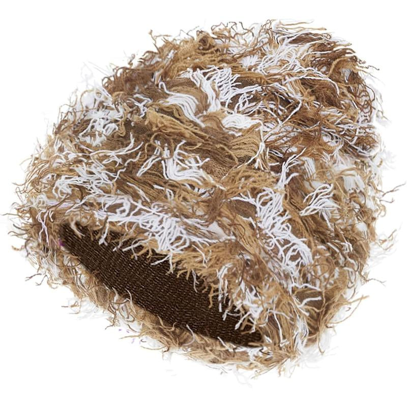 “Emo Distressed Beanie 🖤 Fuzzy Knit Winter Cap Unisex”