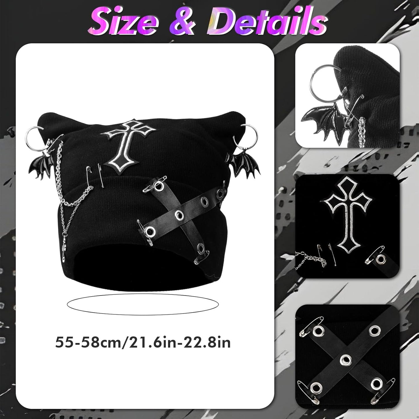 Y2K Grunge 4-Piece Set 😼🖤