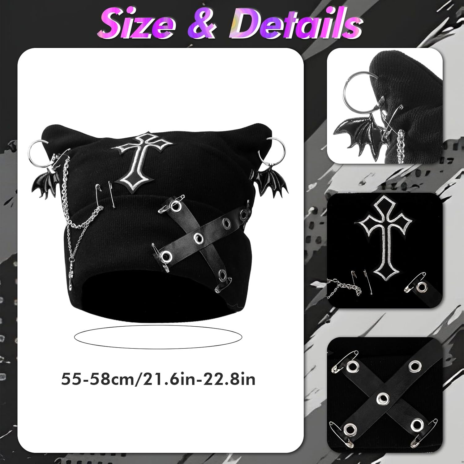 Y2K Grunge 4-Piece Set 😼🖤