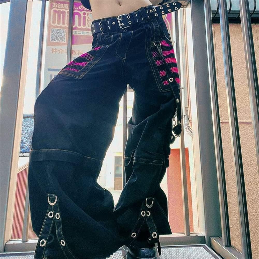 Emo Punk Y2K Wide Leg Pants 🖤✨