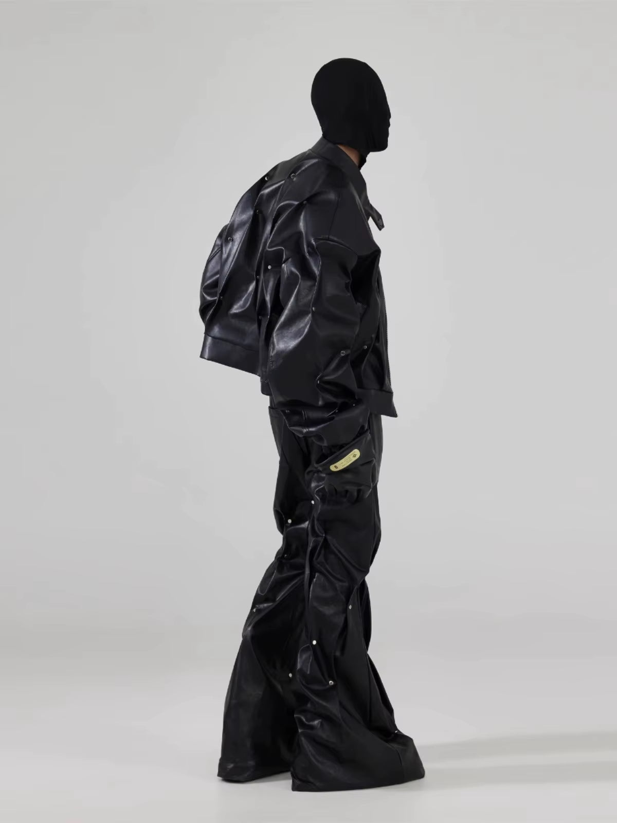 🖤 Men’s Luxury PU Leather Jacket — Rivet Streetwear 2025 ⚡