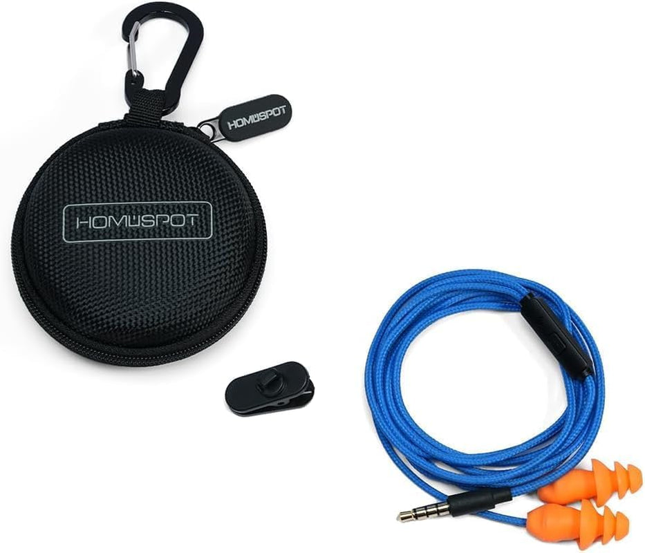 KR10J 27dB NRR Safety Earbuds – 3.5mm Wired Work Headphones with Mic & Noise Reduction