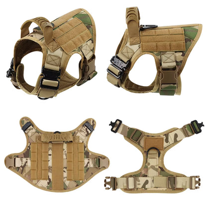 Tactical Dog Harness Kit 🐾 Military Training Vest with Patches & Bags