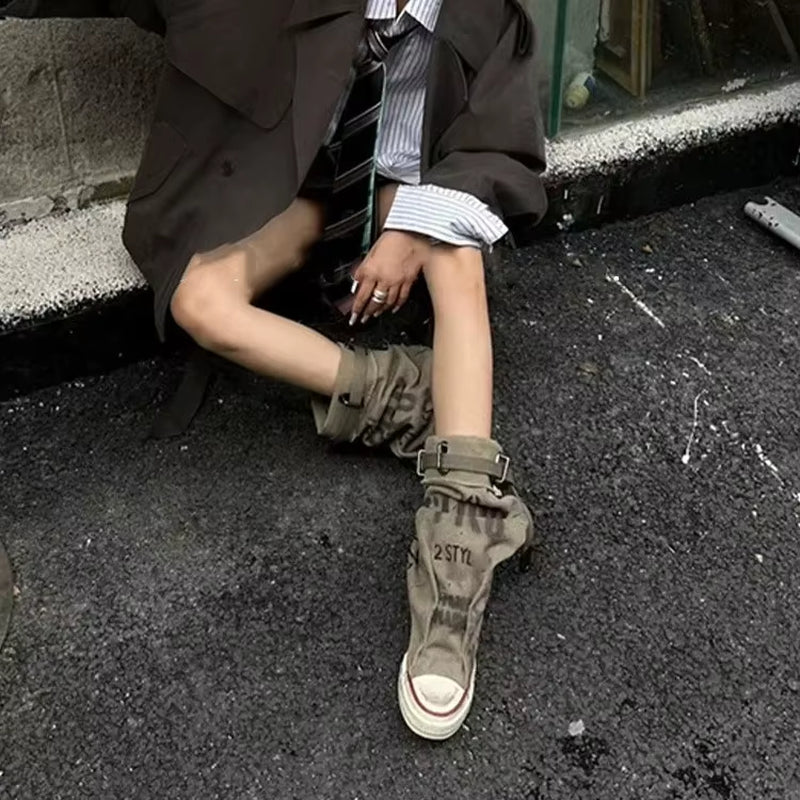 Women’s Y2K Canvas Slouch Boots