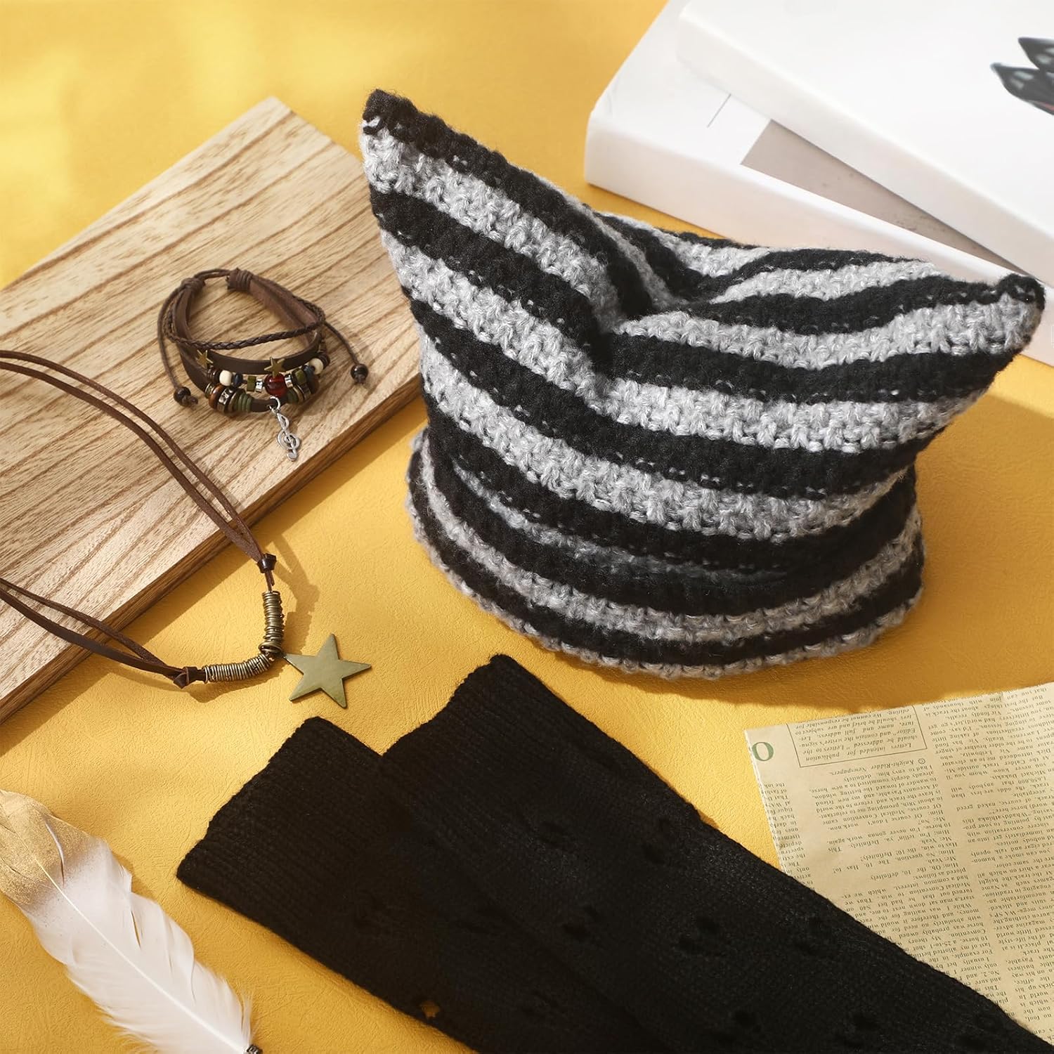 Emo Y2K 4-Piece Set 🖤⭐