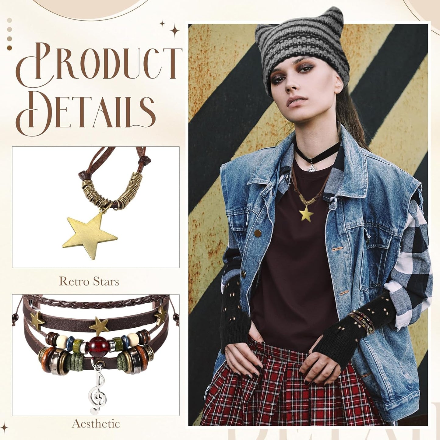 Emo Y2K 4-Piece Set 🖤⭐