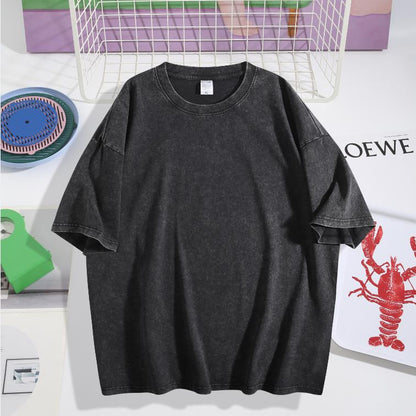 Black Clover 🕷️ – Dark Magic Vintage Oversized Tee 🖤"