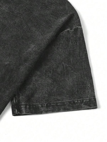 "Black☆Star x Chain Scythe 🕷️ – Soul Eater Vintage Washed Tee 🖤"